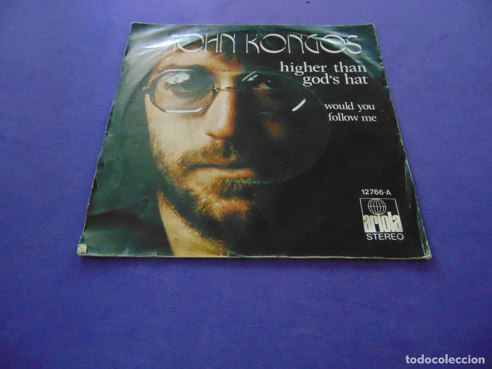 Discos de vinilo: JOHN KONGOS - HIGHER THAN GODS HAT - SINGLE 1973 - Foto 6