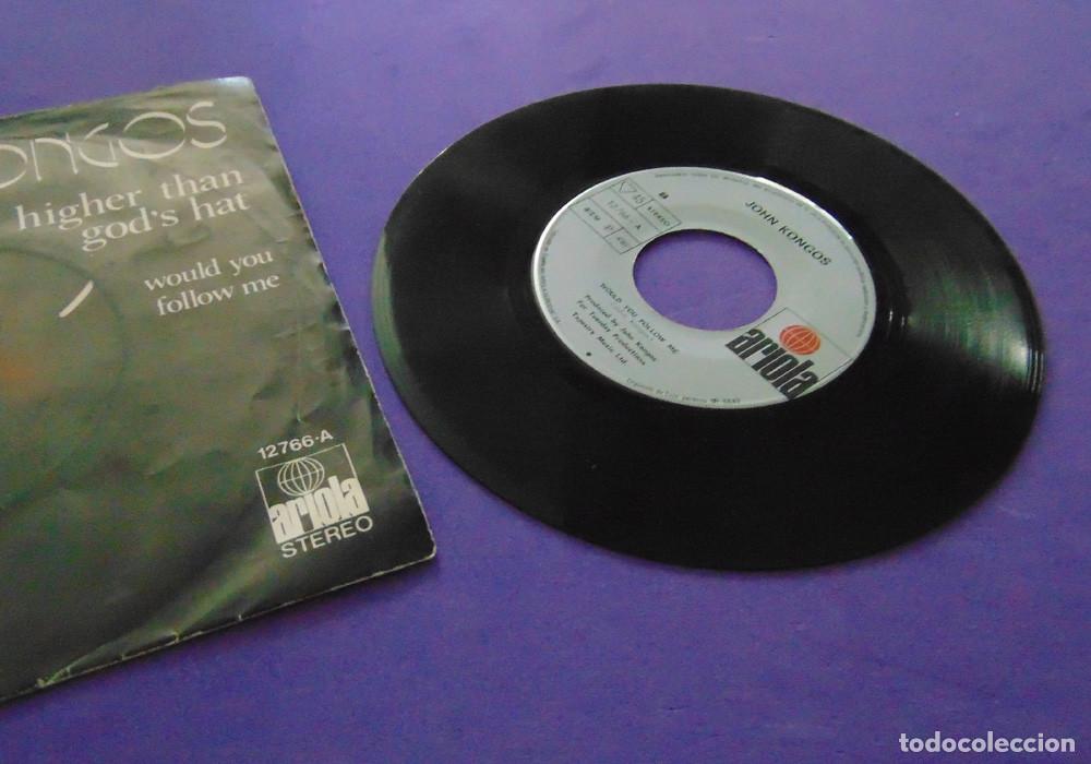 Discos de vinilo: JOHN KONGOS - HIGHER THAN GODS HAT - SINGLE 1973 - Foto 4