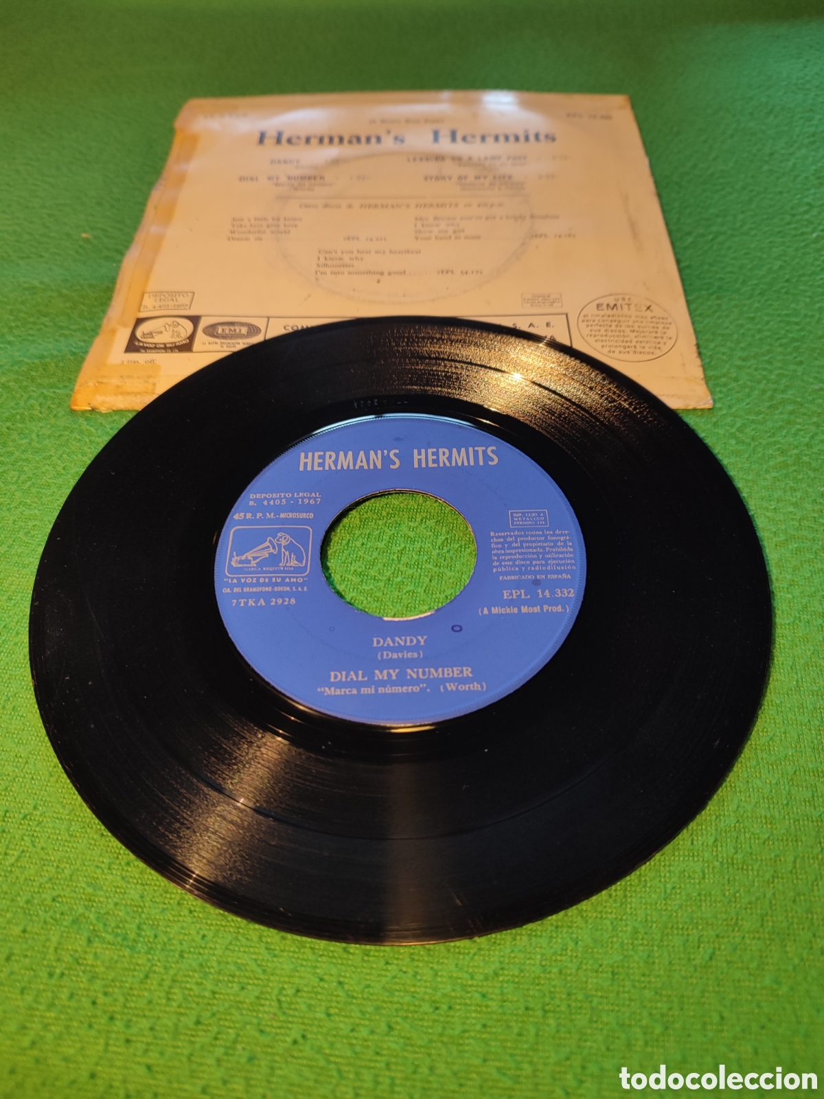 Discos de vinilo: Hermans Hermits - Dandy + 3 1967 - Foto 2