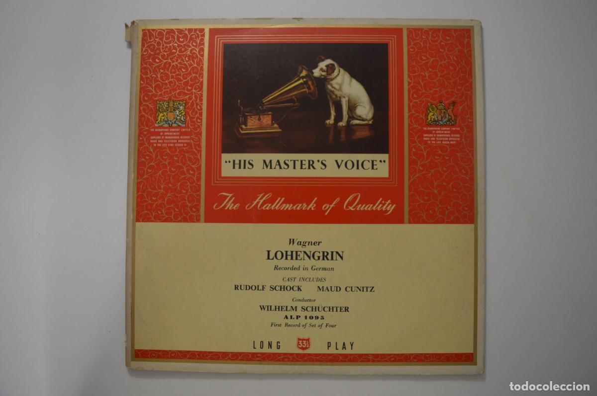 Discos de vinilo: VINILO LP WAGNER LOHENGRIN HIS MASTER'S VOICE THE HALLMARK OF QUALITY M&Uacute;SICA CL&Aacute;SICA ALP 1095
