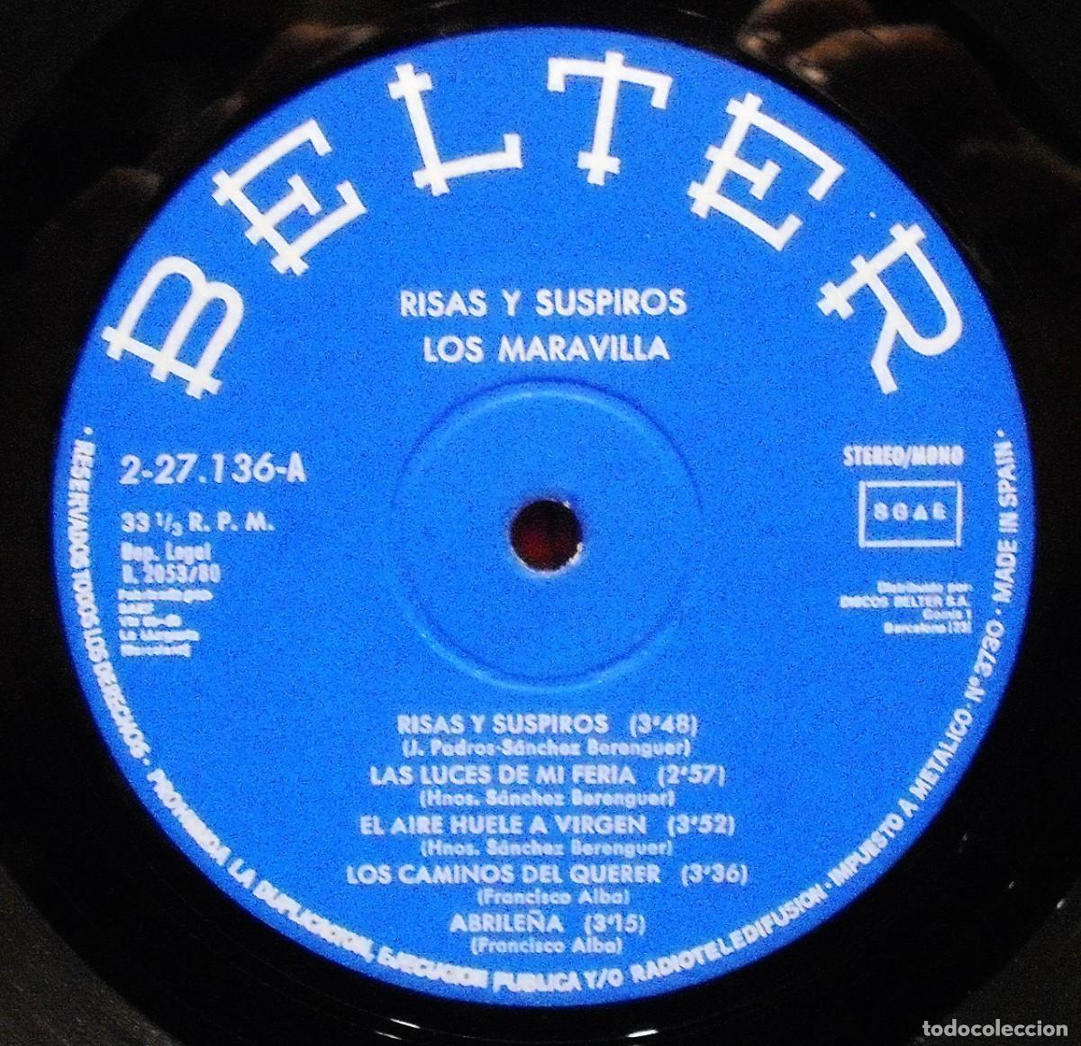 Discos de vinilo: Los Maravilla &lrm;&ndash; Risas Y Suspiros - Foto 4