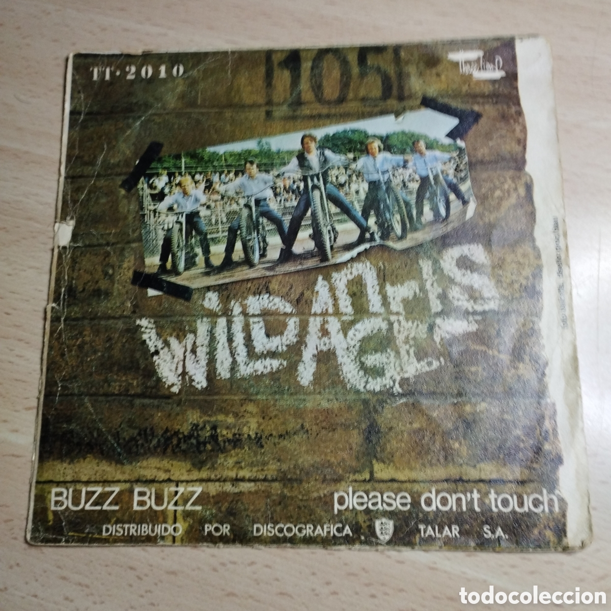 Discos de vinilo: Single 7&rdquo; Wild Angels 1970 Buzz Buzz. + Please dont touch - Foto 2