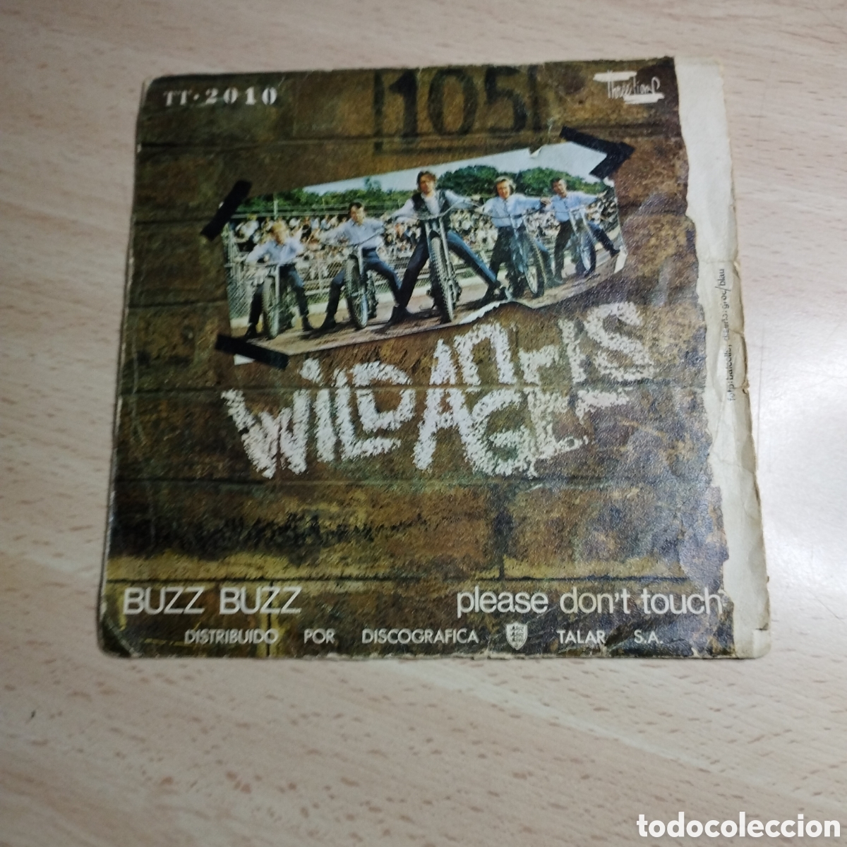 Discos de vinilo: Single 7&rdquo; Wild Angels 1970 Buzz Buzz. + Please dont touch - Foto 1