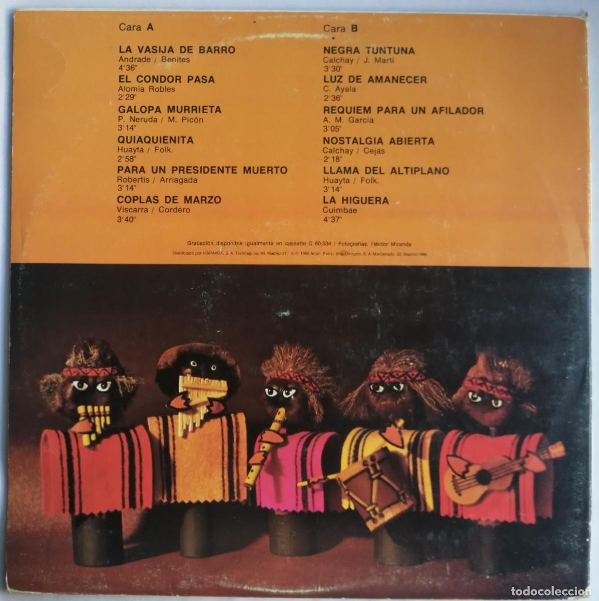Discos de vinilo: Los Calchakis, Disco De Oro, Arion &ndash; S 60.534 - Foto 4