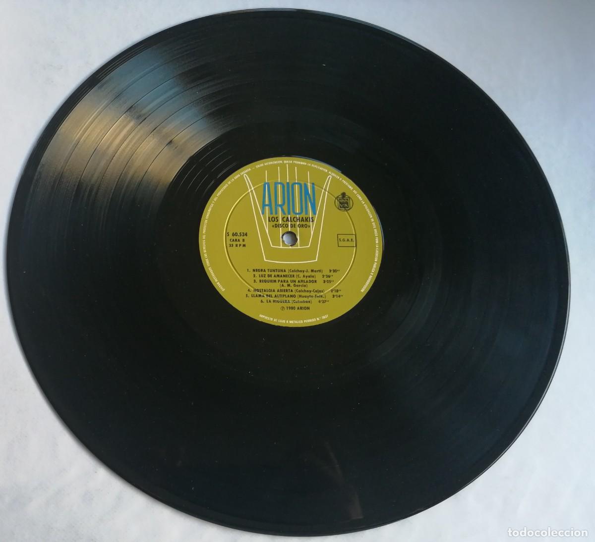 Discos de vinilo: Los Calchakis, Disco De Oro, Arion &ndash; S 60.534 - Foto 7