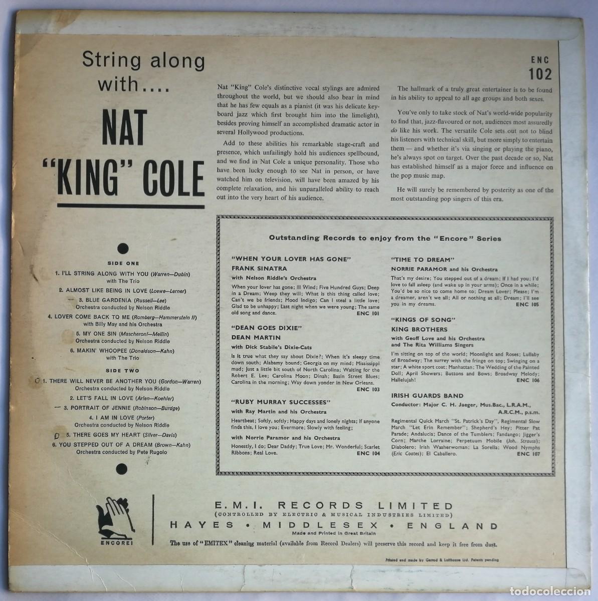 Discos de vinilo: Nat King Cole, String Along With, Encore! &ndash; ENC 102, UK - Foto 2