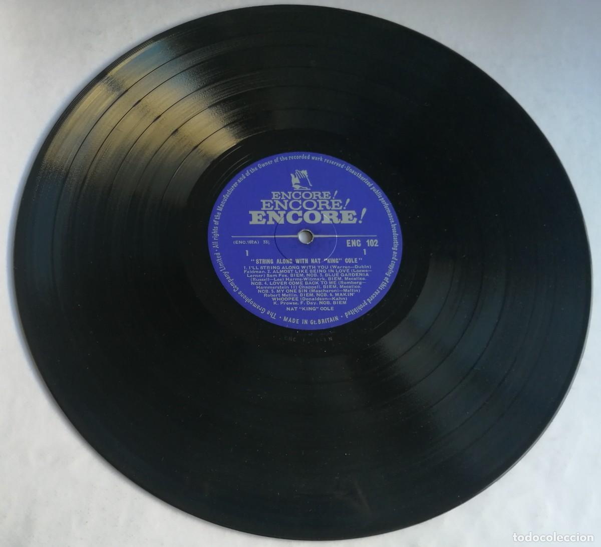 Discos de vinilo: Nat King Cole, String Along With, Encore! &ndash; ENC 102, UK - Foto 3