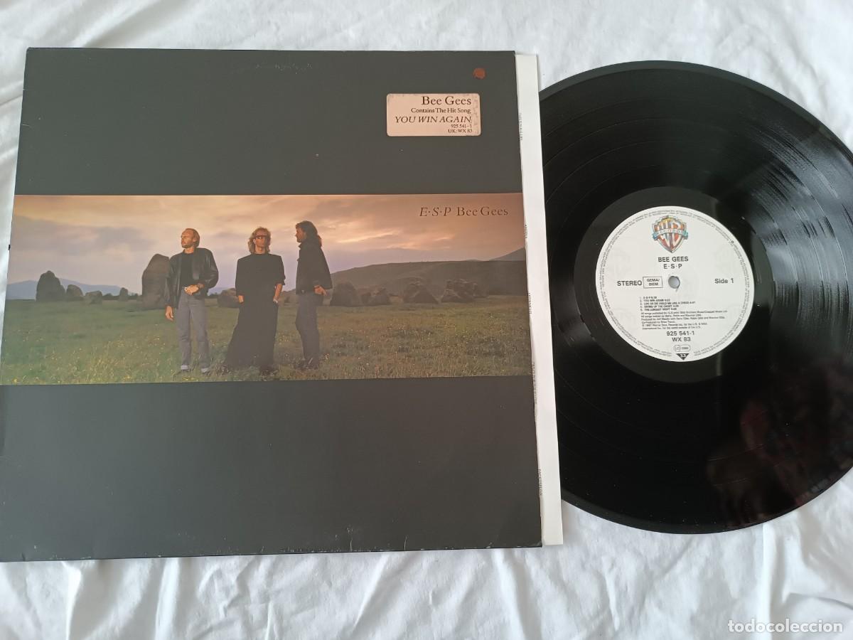 Discos de vinilo: Bee Gees &ndash; E∙S∙P LP 1987 GERMANY - Foto 1