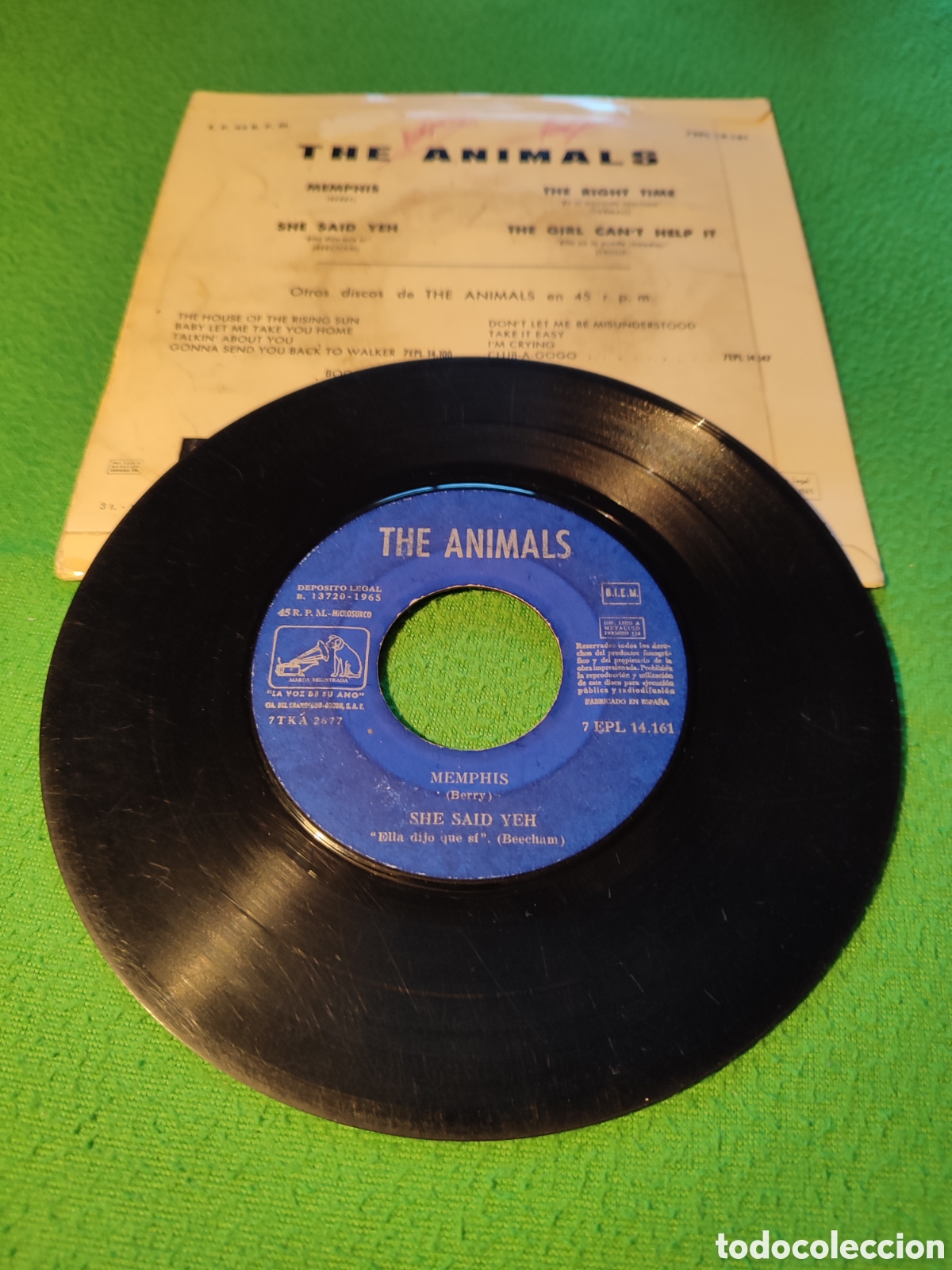 Discos de vinilo: The Animals - Memphis / She said yeh + 2 - Foto 2