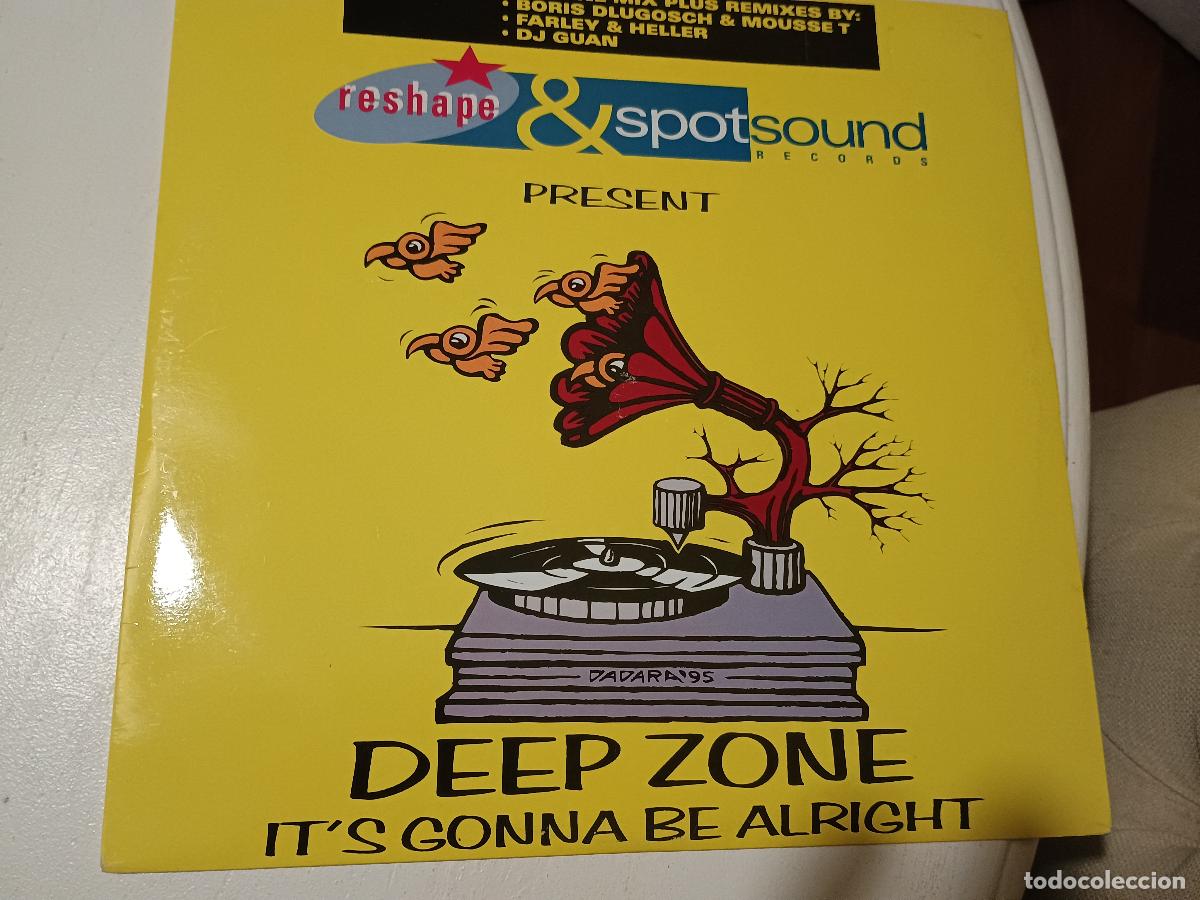 Discos de vinilo: Deep Zone Its Gonna Be Alright, 1996 Electronic House - Foto 3