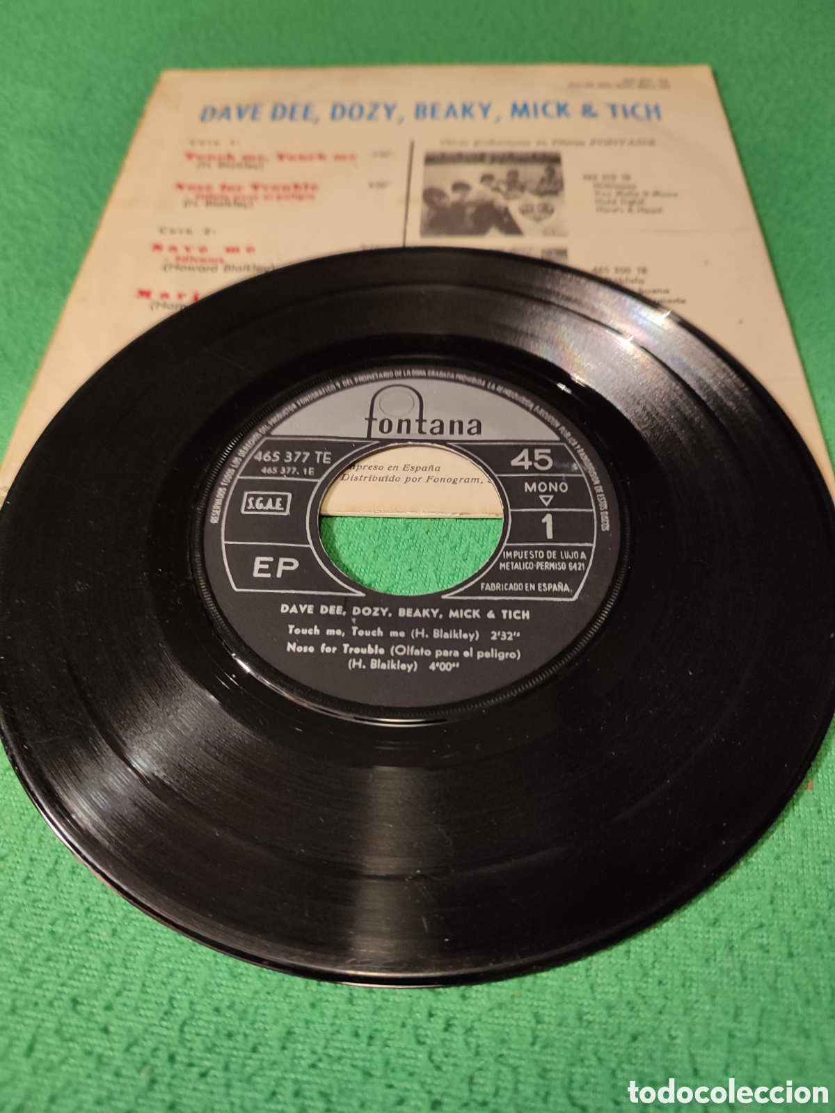 Discos de vinilo: Dave Dee, Dozy Beaky Mick Tich - Touch me + 3 - Foto 3