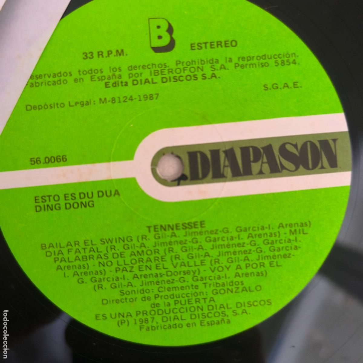 Discos de vinilo: TENNESSEE, ESTO ES DU - DUA. LP - Foto 3