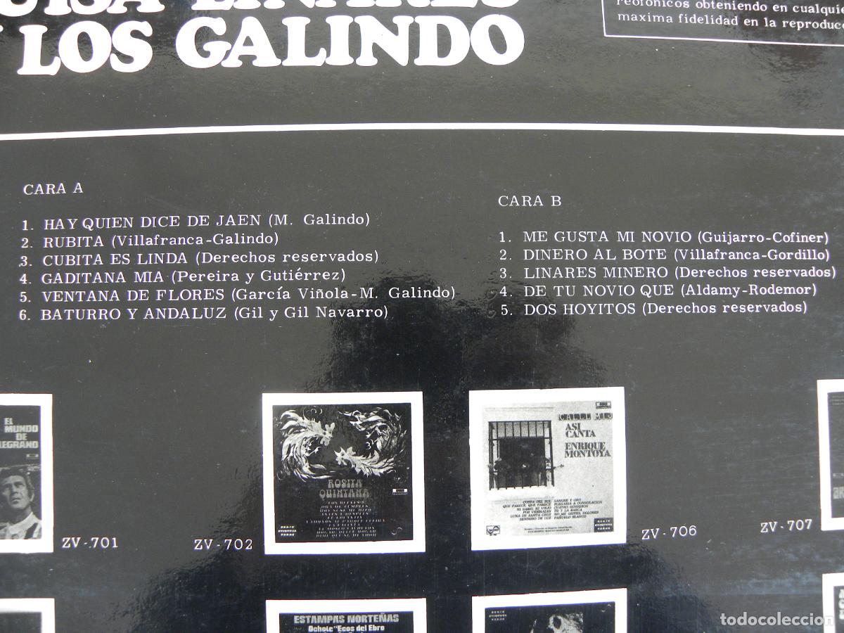 Discos de vinilo: LUISA LINARES Y LOS GALINDO -LP 1978 - Foto 3