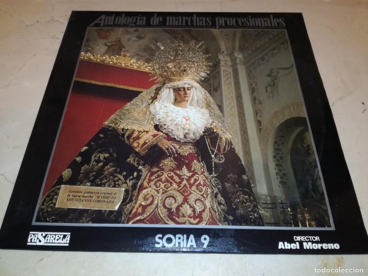 Discos de vinil: ANTOLOGIA DE MARCHAS PROCESIONALES-SORIA 9-ABEL MORENO-DOBLE LP-ORIGINAL 1988