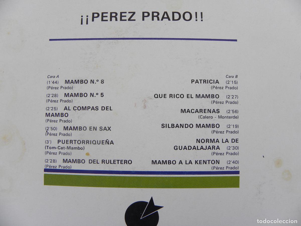 Discos de vinilo: PEREZ PRADO -LP 1974 -IMPACTO - Foto 3