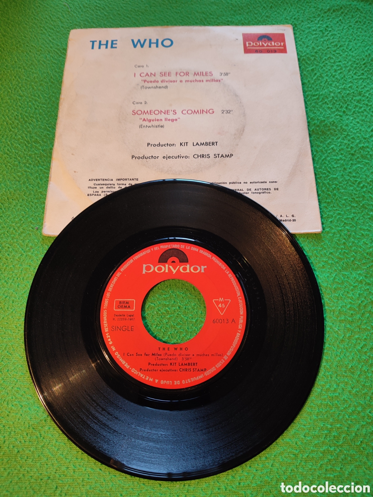 Discos de vinilo: The Who - I can see for miles - Foto 2