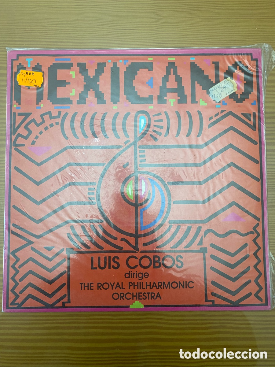 Discos de vinilo: Sin uso !! Disco de vinilo Lp de Luis Cobos &ldquo;Mexicano&rdquo; - Foto 1