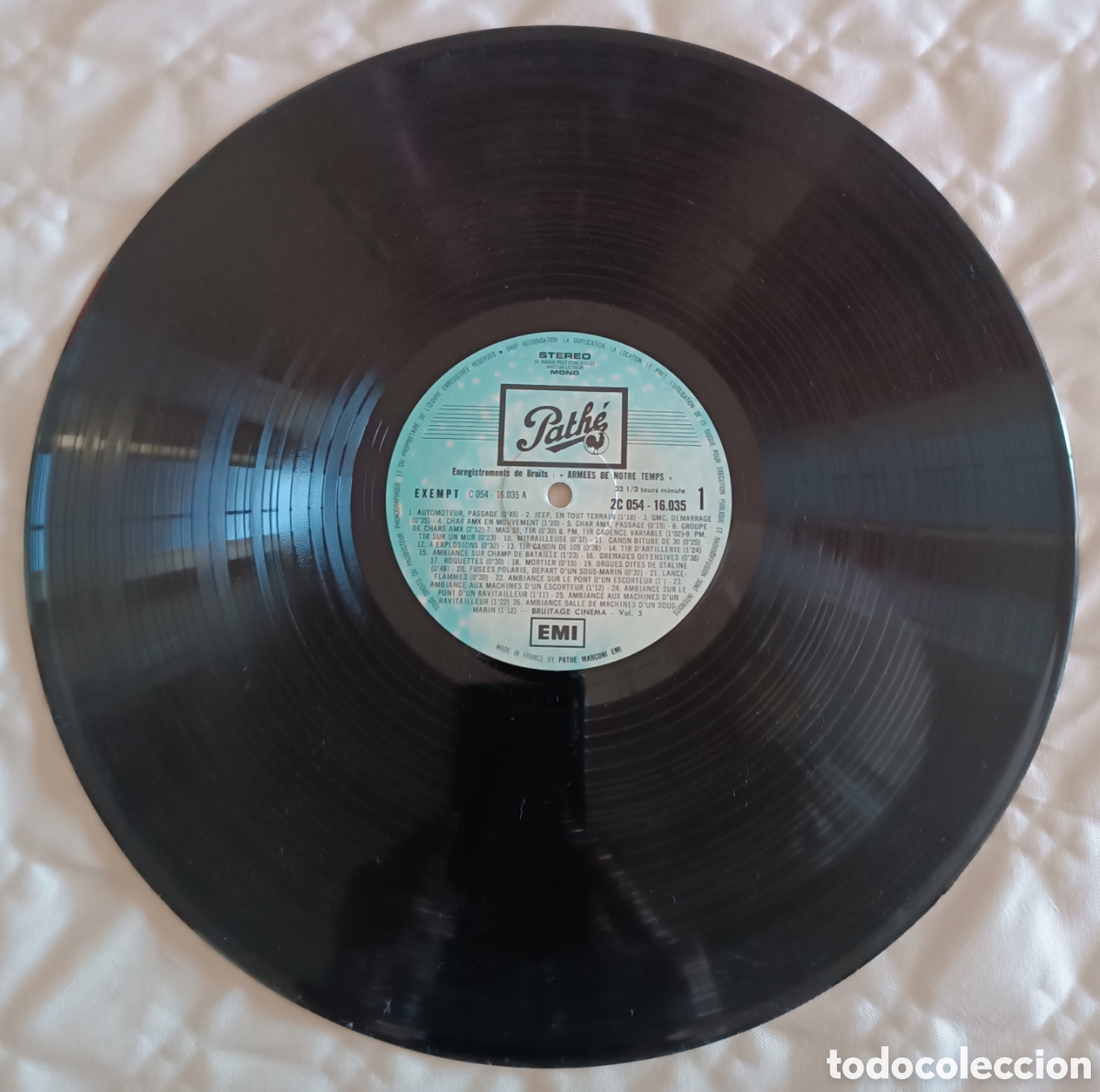 Discos de vinilo: BRUITAGE CINEMA, Armees de Notre Temps, vol. 5. - Foto 3