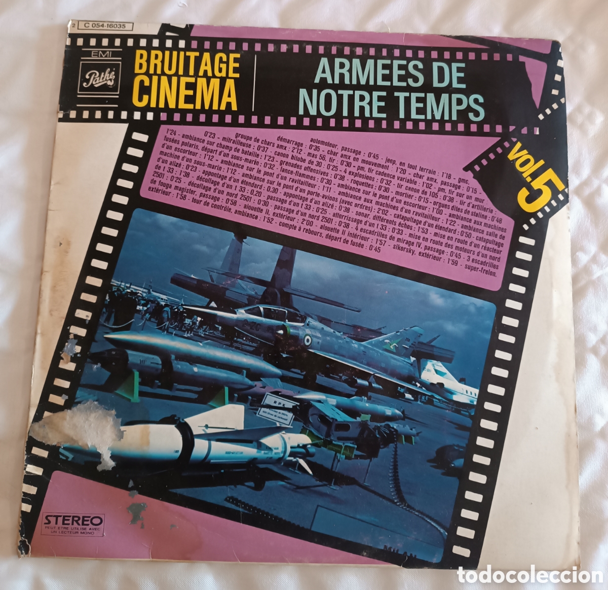 Discos de vinilo: BRUITAGE CINEMA, Armees de Notre Temps, vol. 5. - Foto 1