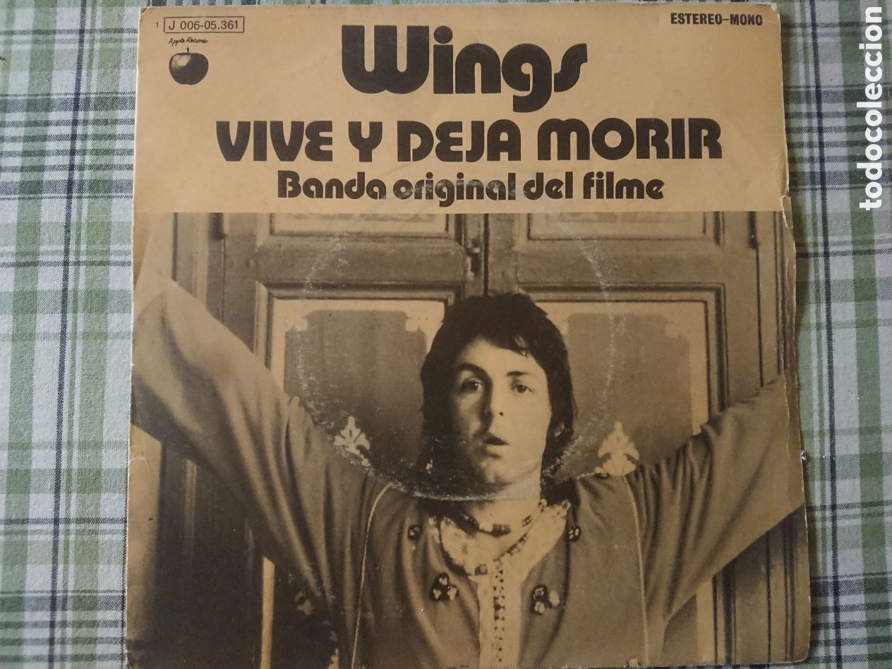 Discos de vinilo: Wings - Vive y deja morir - single - Foto 2