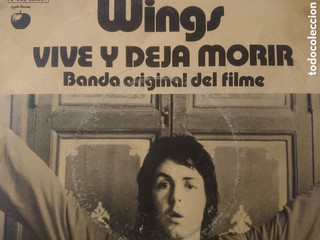 Discos de vinilo: Wings - Vive y deja morir - single - Foto 1