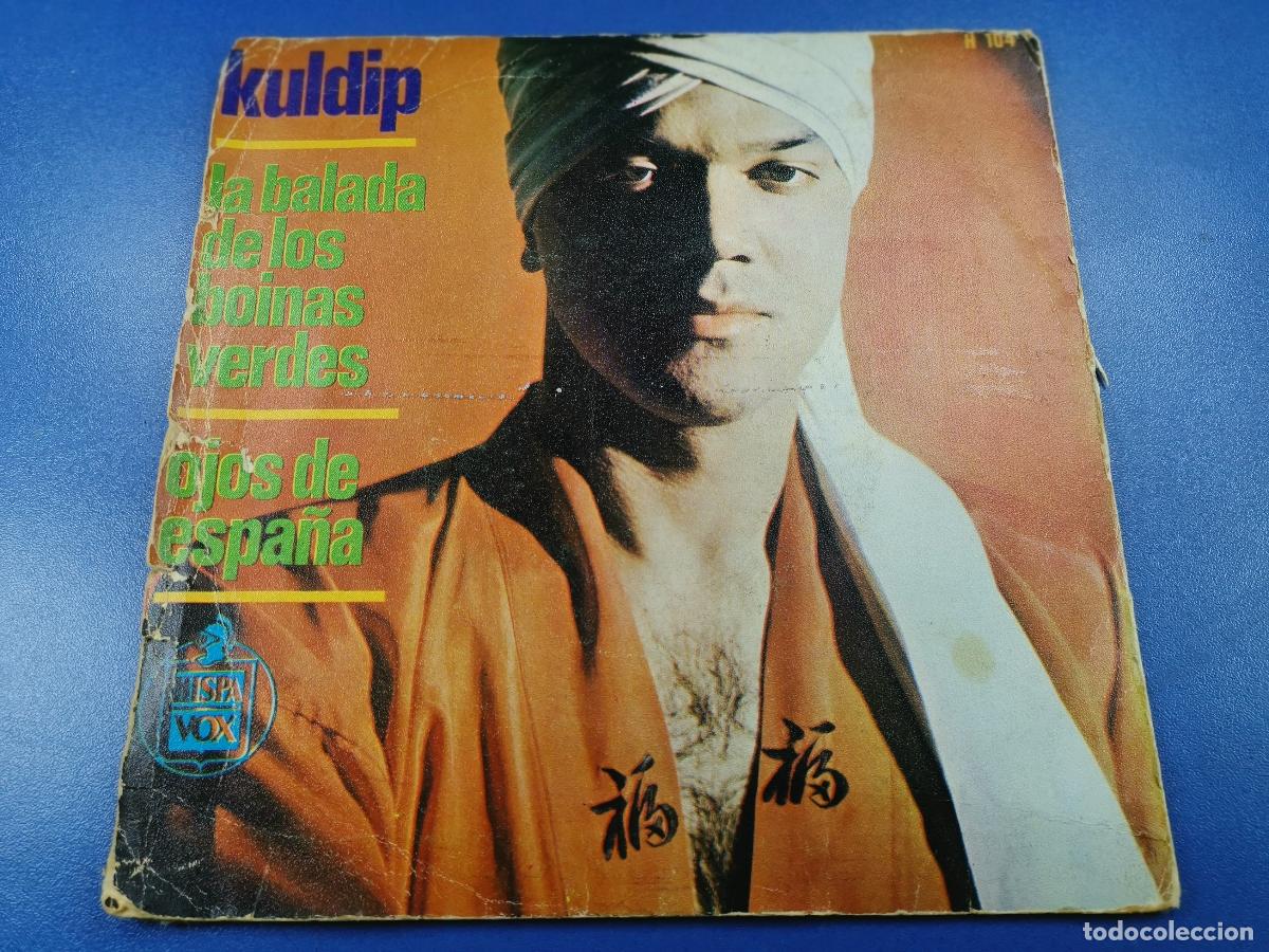 Discos de vinilo: KULDIP - LA BALADA DE LOS BOINAS VERDES .. SINGLE DE 1966 - HISPAVOX - Foto 5