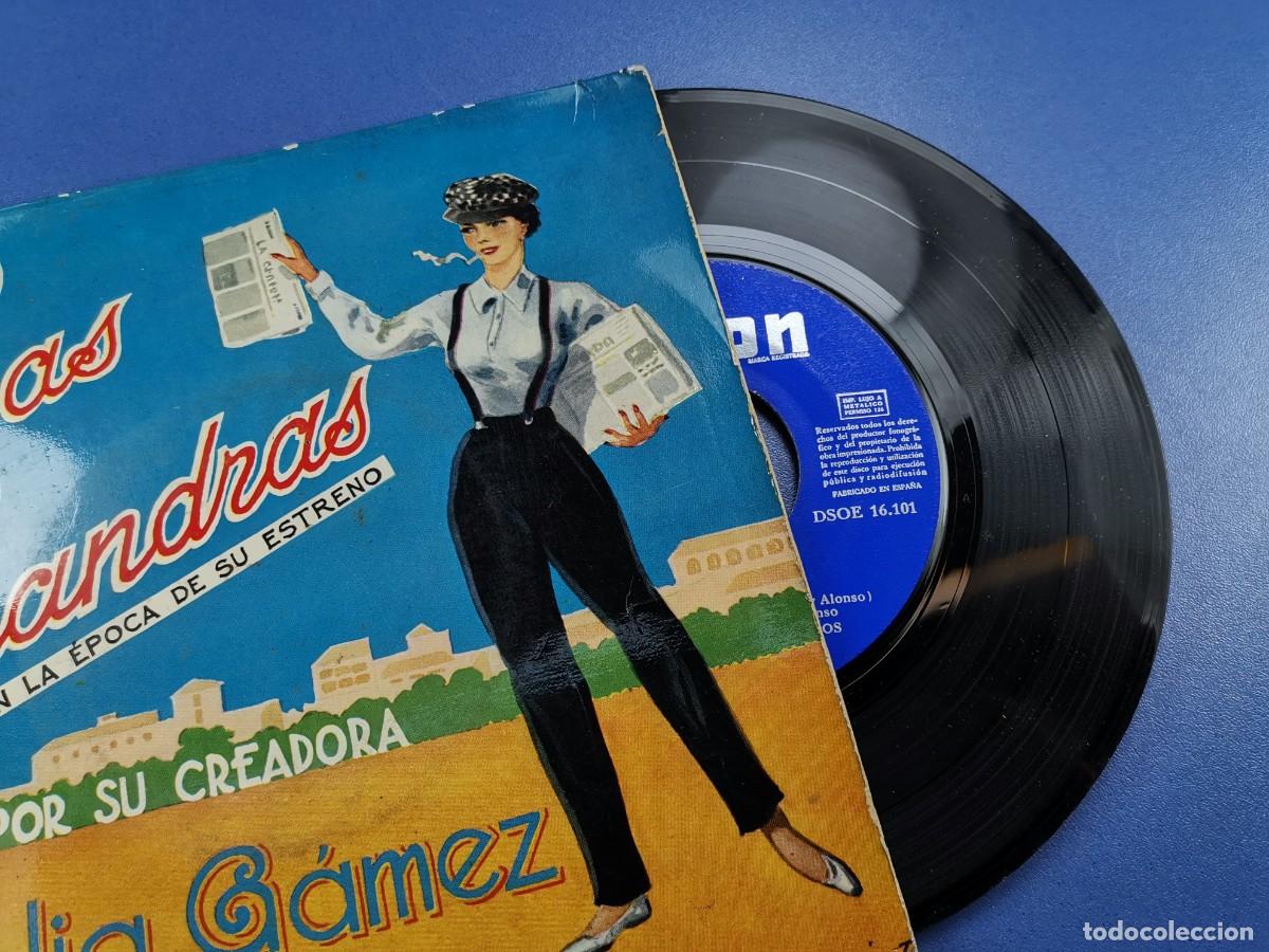 Discos de vinilo: LAS LEANDRAS - CELIA G&Aacute;MEZ - SINGLE VINILO - EMI - 1958 - Foto 3