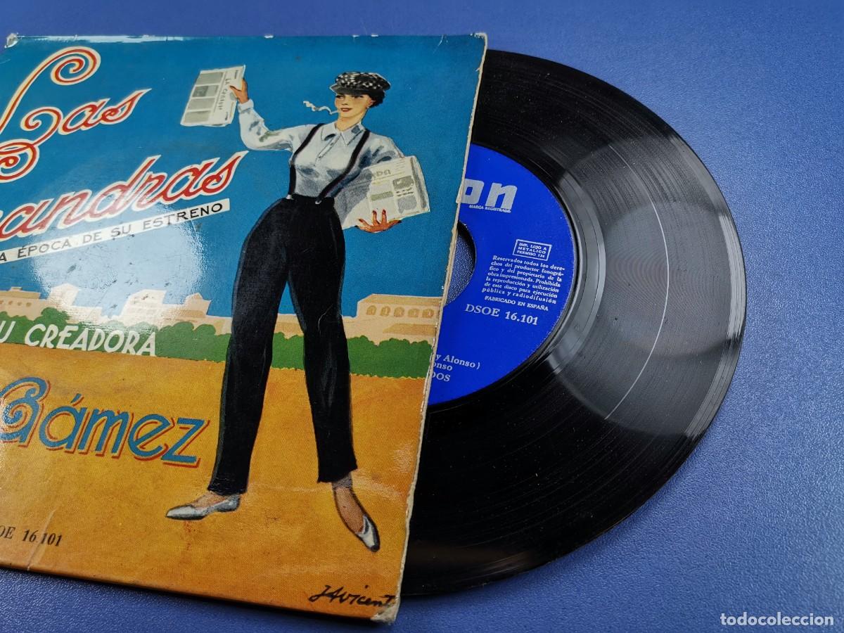 Discos de vinilo: LAS LEANDRAS - CELIA G&Aacute;MEZ - SINGLE VINILO - EMI - 1958 - Foto 4