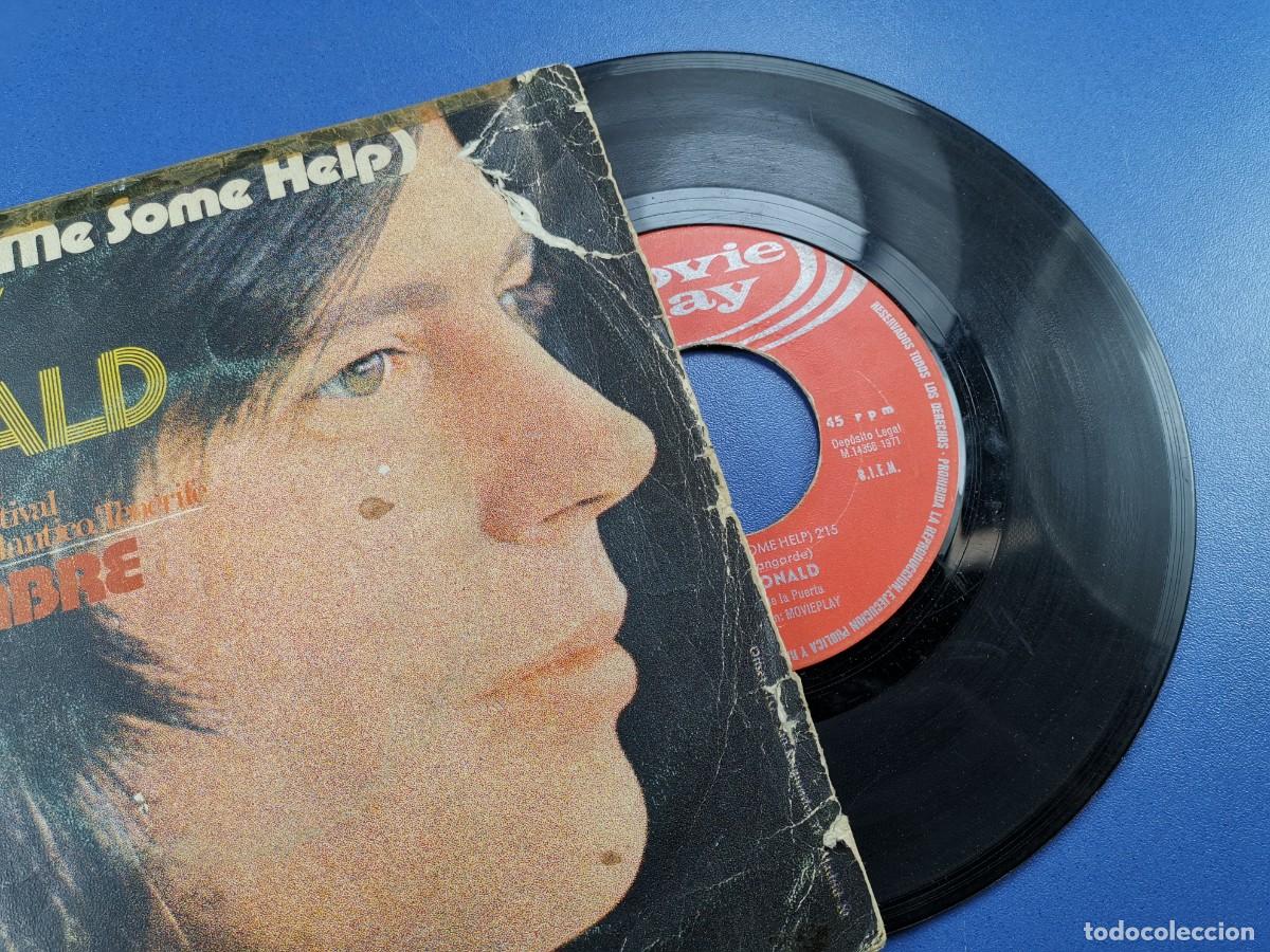 Discos de vinilo: TONY RONALD - HELP + TU NOMBRE - SG 1971 - Foto 3