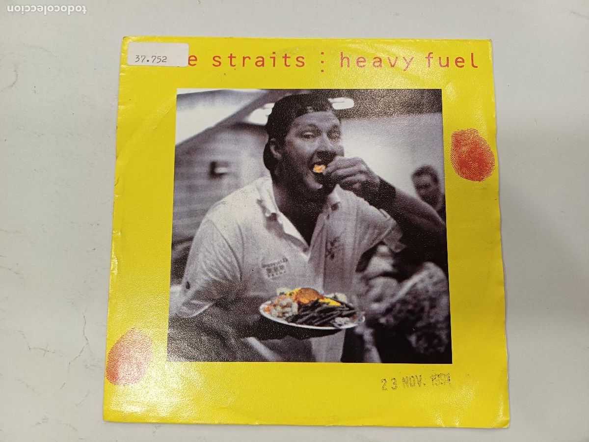 Discos de vinilo: DIRE STRAITS/HEAVY FUEL/SINGLE. - Foto 1