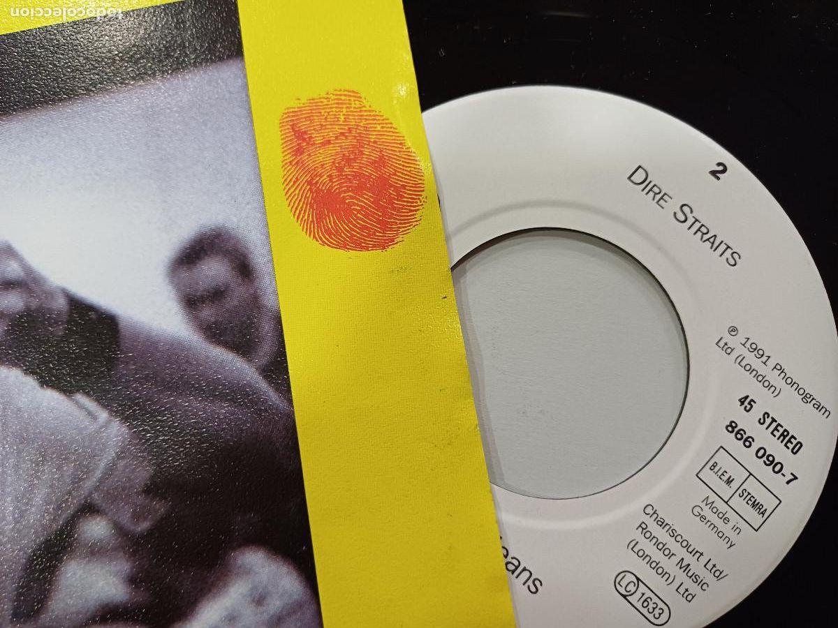 Discos de vinilo: DIRE STRAITS/HEAVY FUEL/SINGLE. - Foto 2