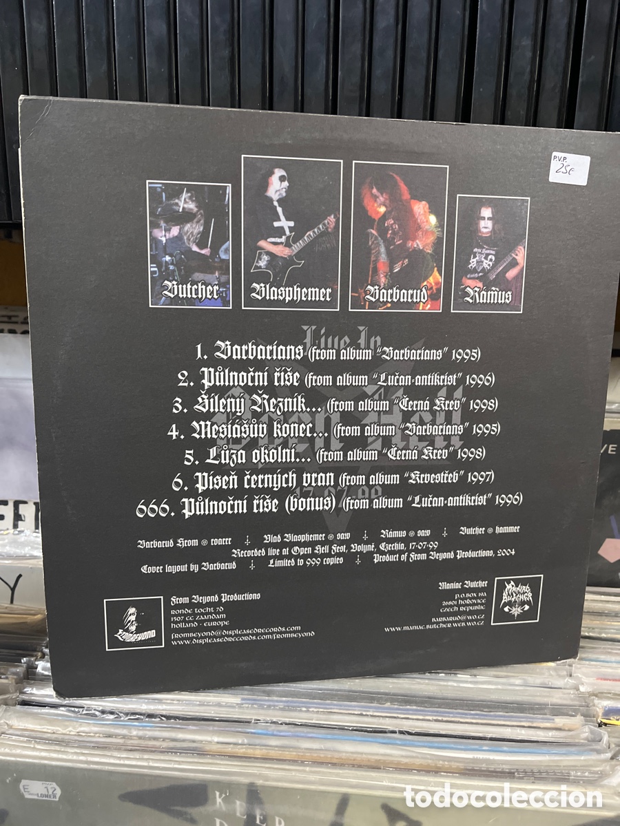 Discos de vinilo: live in open hell mortal dutcher - Foto 2