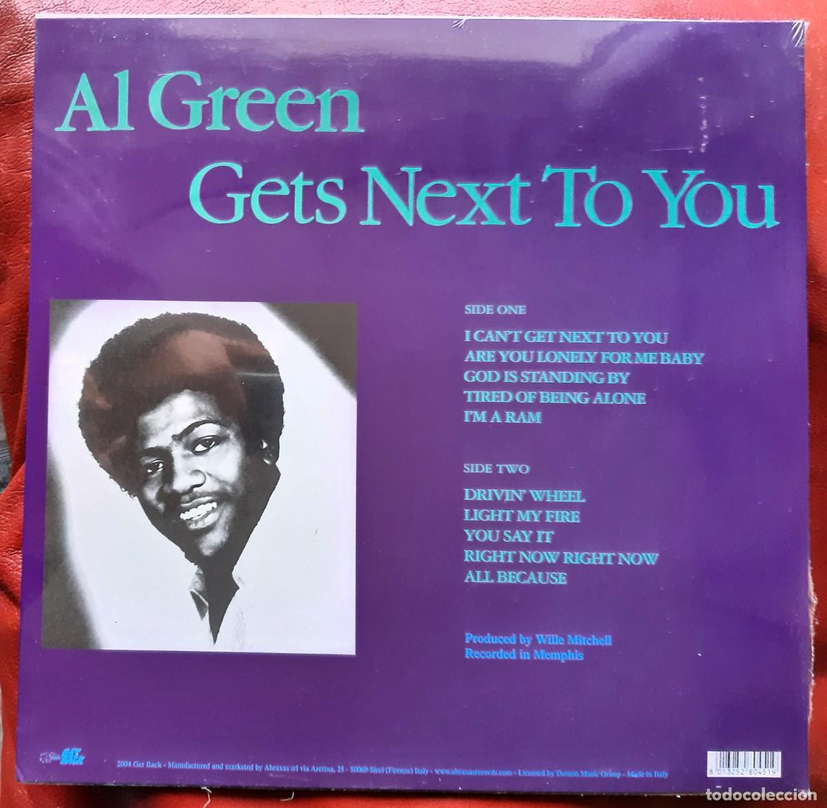 Discos de vinilo: AL GREEN - GETS NEXT TO YOU LP - Foto 2