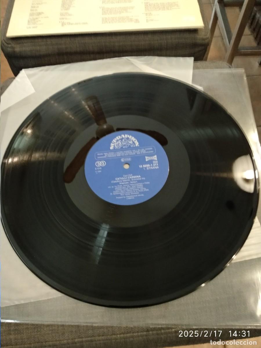 Discos de vinilo: CARL OFF - CATULLI-CARMINA SELLO SUPRAPHON - Foto 3