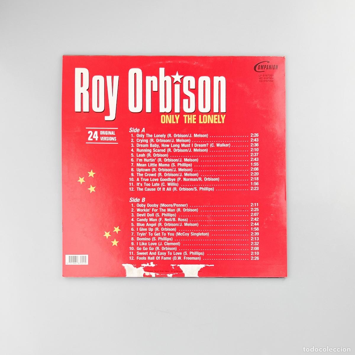 Discos de vinilo: LP. Roy Orbison. Only The Lonely (VG+/VG+) - Foto 2