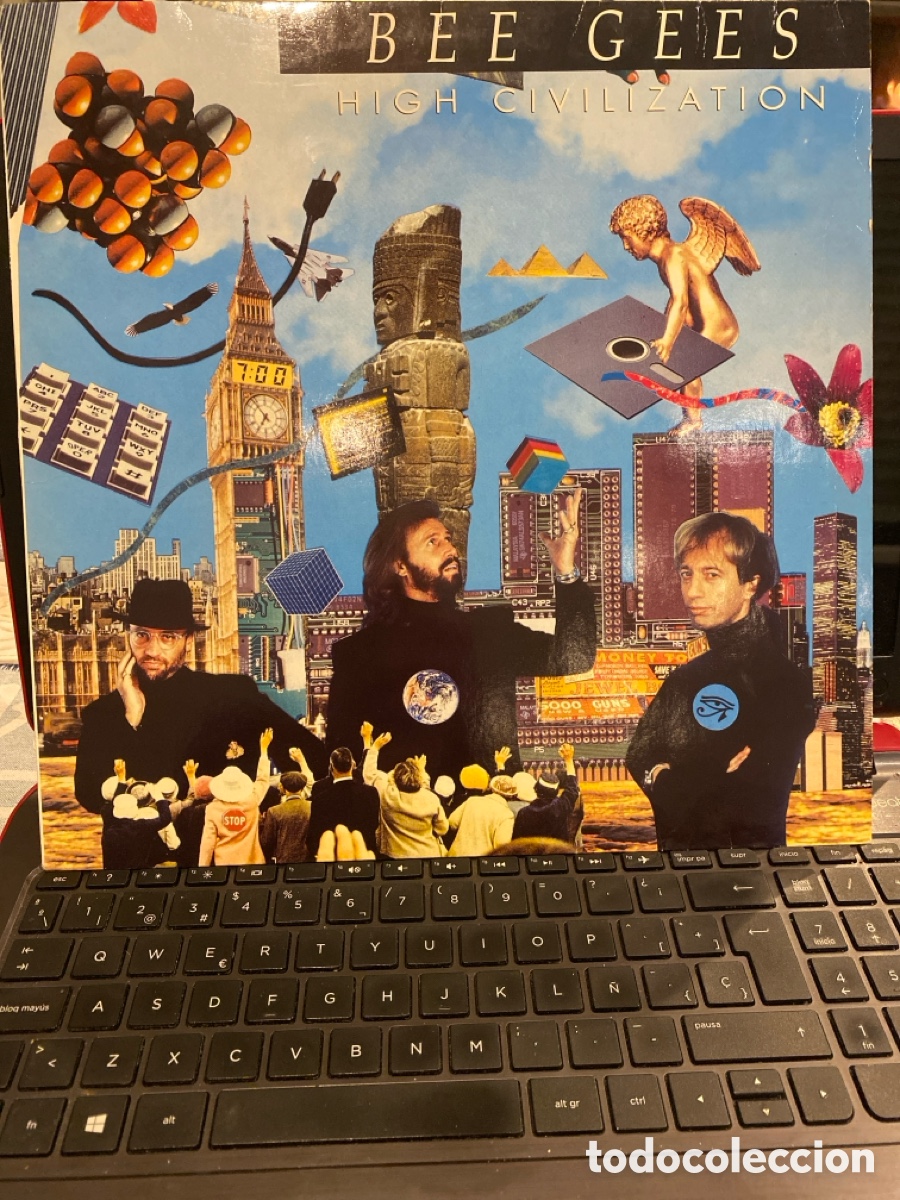 Discos de vinilo: BEE GEES - HIGH CIVILIZATION LP GERMANY - Foto 1