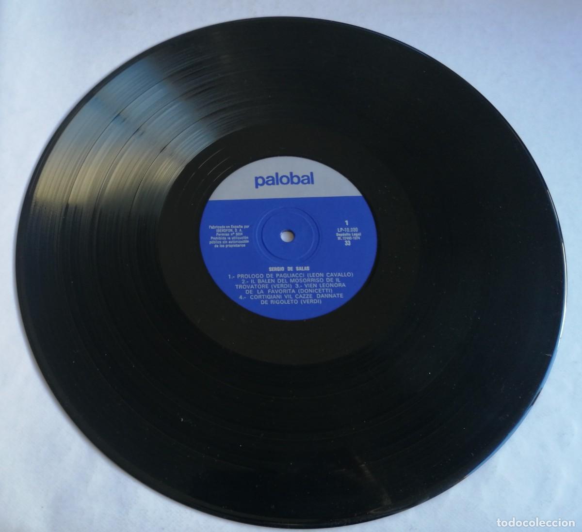 Discos de vinilo: Sergio De Salas, Palobal &lrm;&ndash; LP-10.030 - Foto 3