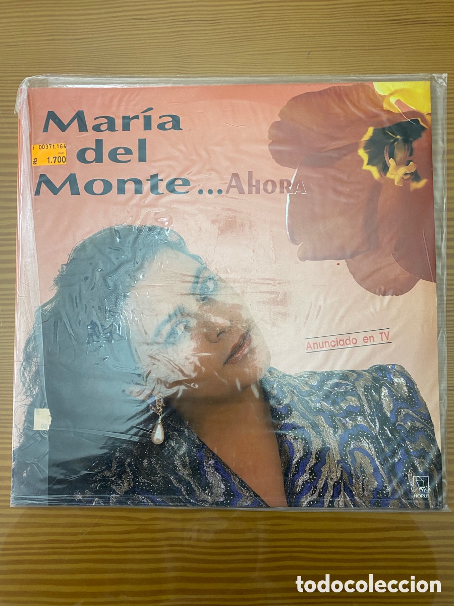 Discos de vinilo: Sin uso !! Disco de vinilo Lp de Mar&iacute;a del Monte &ldquo;Ahora&rdquo; - Foto 1