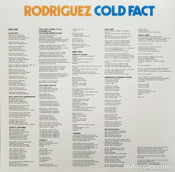 Discos de vinilo: Rodriguez* &ndash; Cold Fact lp - Foto 2