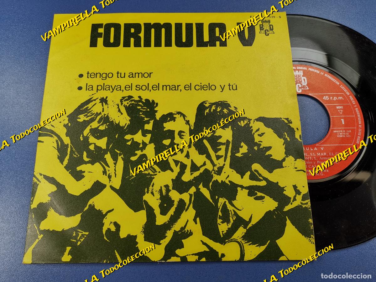 Discos de vinilo: SINGLE FORMULA V - TENGO TU AMOR - BCD 1970 - Foto 1