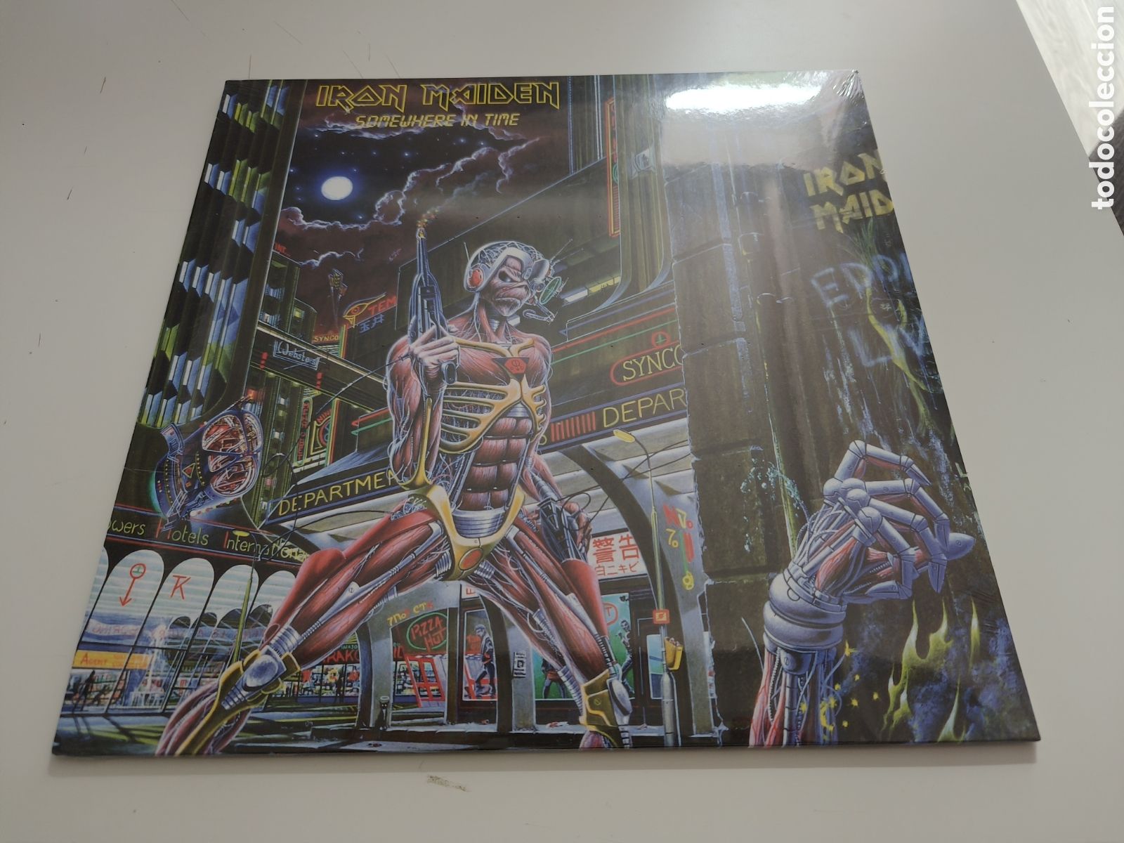 Discos de vinilo: VINILO DE IRON MAIDEN - SOMEWHERE IN TIME - LEER CONDICIONES DE VENTA - Foto 1