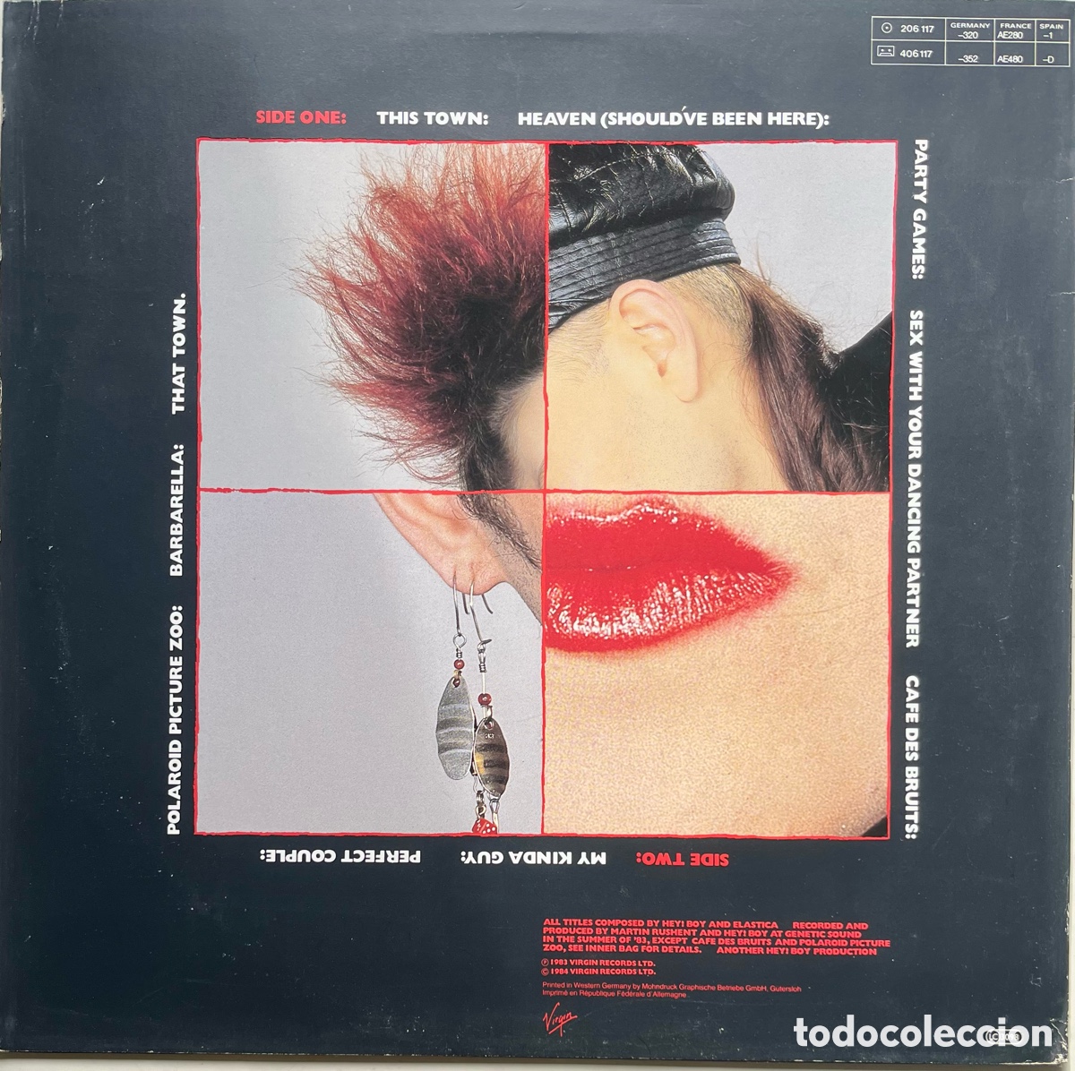 Discos de vinilo: HEY! EL&Aacute;STICA- In on The off beat 1983 - Foto 2