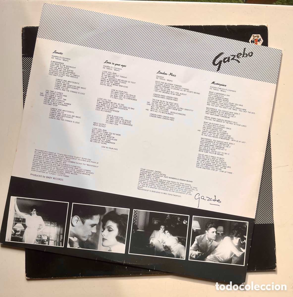 Discos de vinilo: GAZEBO lp 1983 Italy - Foto 3