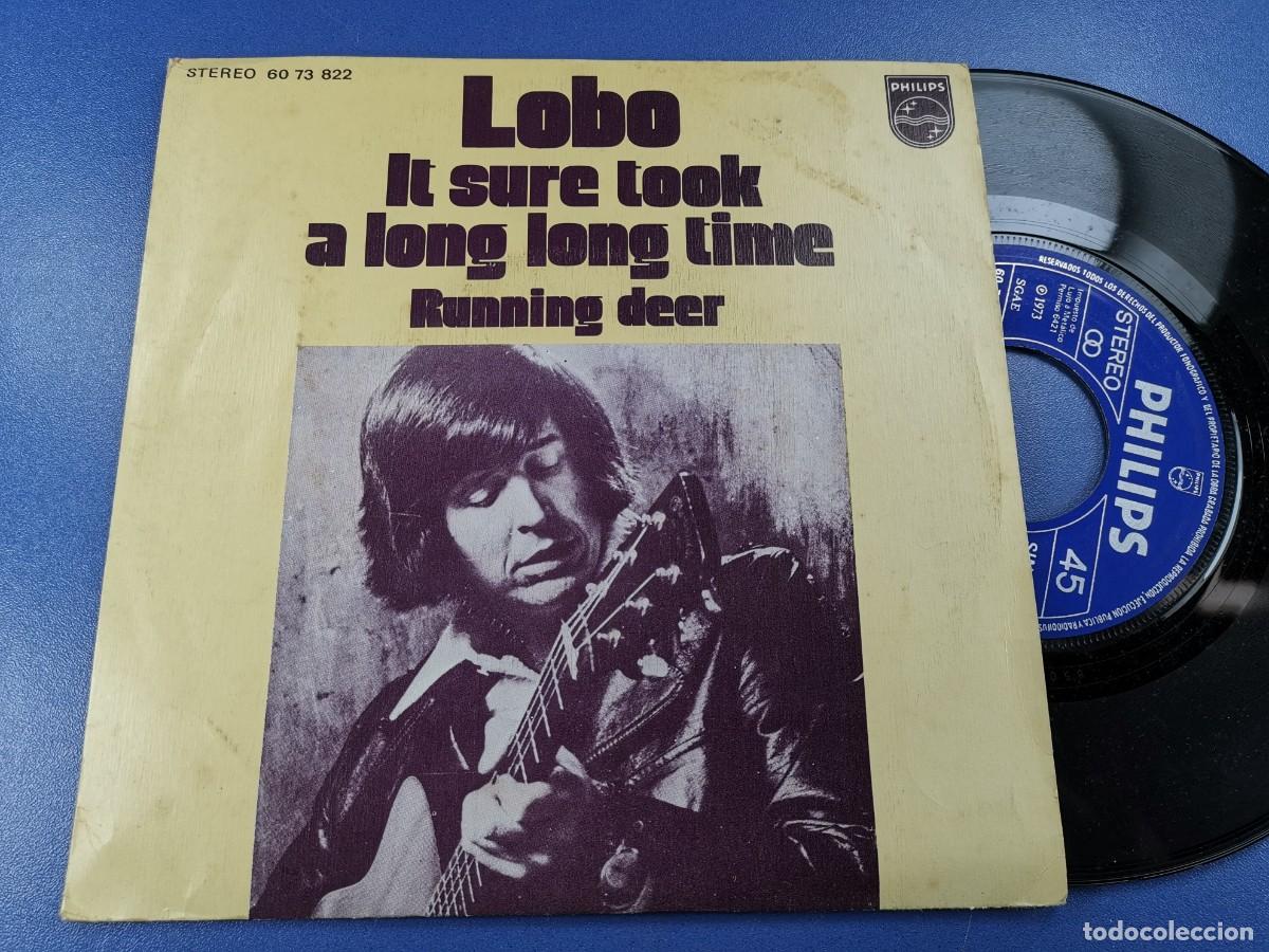 Discos de vinilo: SINGLE / LOBO / IT SURE LOOK A LONG LONG TIME / 1973 - Foto 2