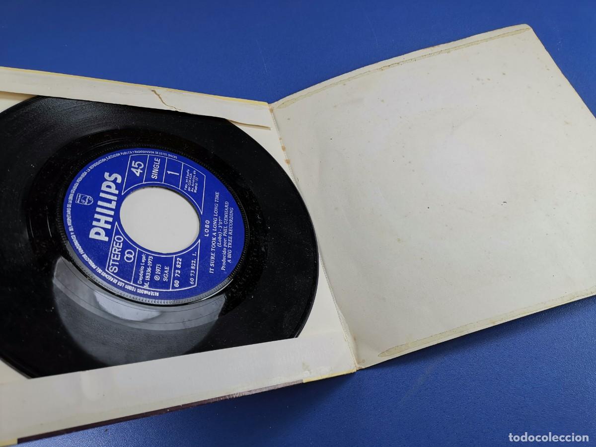 Discos de vinilo: SINGLE / LOBO / IT SURE LOOK A LONG LONG TIME / 1973 - Foto 4