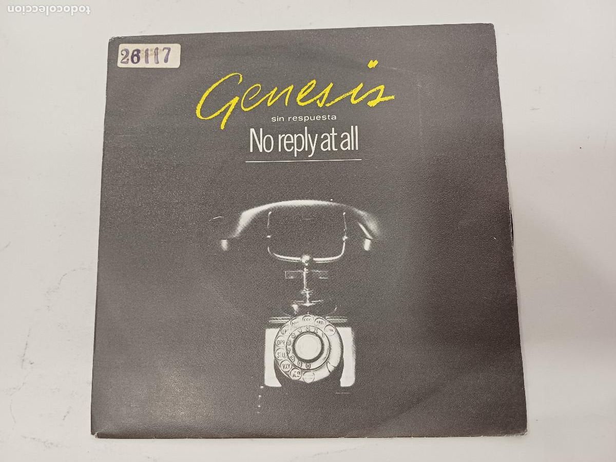 Discos de vinilo: GENESIS/NO REPLAY AT ALL/SINGLE. - Foto 1