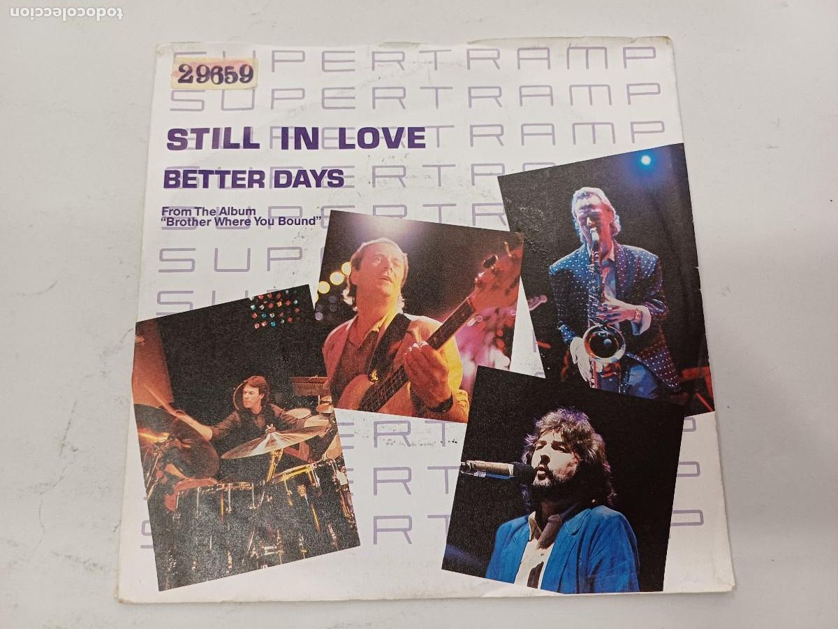 Discos de vinilo: SUPERTRAMP/STILL IN LOVE/SINGLE. - Foto 1