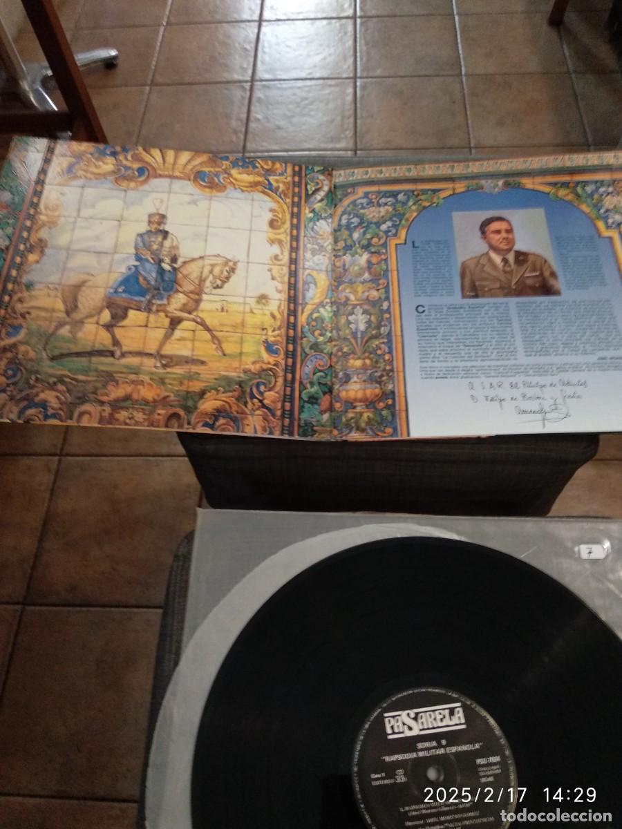 Vinyl records: RAPSODIA MILITAR ESPA&Ntilde;OLA - DIR.ABEL MORENO G&Oacute;MEZ SELLO PASARELA 1989 COMO NUEVO.
