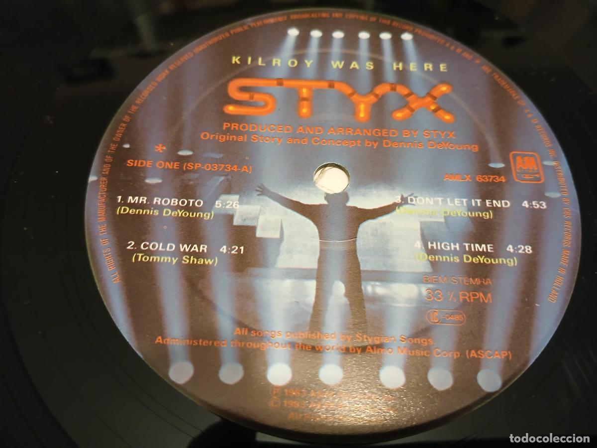 Discos de vinilo: STYX -KILROY WAS HERE- (1983) LP DISCO VINILO - Foto 3