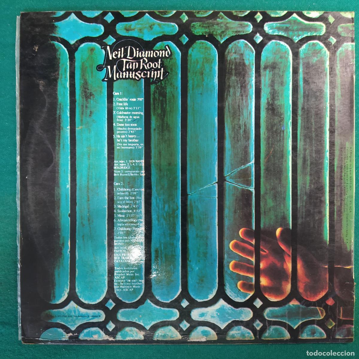 Discos de vinilo: Neil Diamond &ndash; Tap Root Manuscript - Foto 2